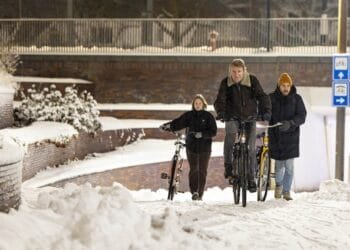 Code amber in the north with a very cold weekend ahead