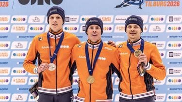 Volledig Nederlands podium op 500 meter bij EK shorttrack