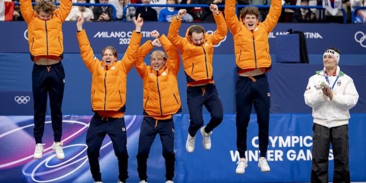 Dutch men win short track relay gold, sealing Olympic success