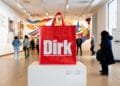 Edgy red Dirk shopping bag gains place in Stedelijk Museum