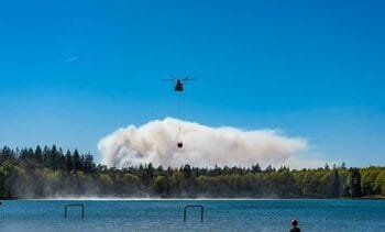 deel natuurbrand ’t Harde onder controle