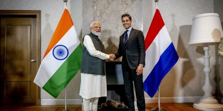 Indian prime minister meets with Jetten on state visit
