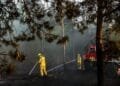 Na dagen blussen het sein brand meester gegeven bij brand Weert