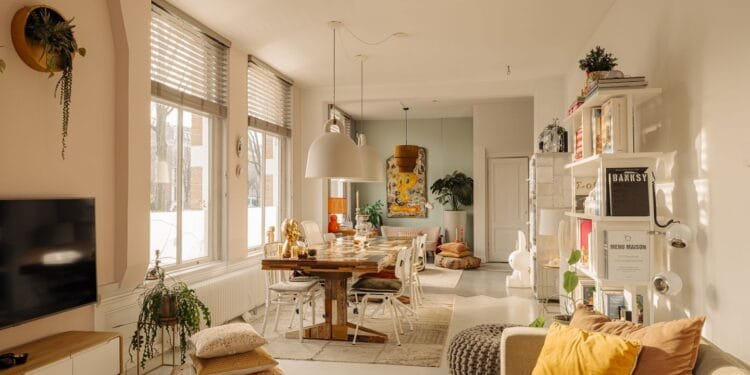 Binnenkijken bij Bridget Maasland: kunst, kleur én een zeldzame luxe in hartje Amsterdam, voor 1,4 miljoen euro