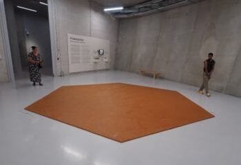 What a mess: visitors step in peanut butter floor