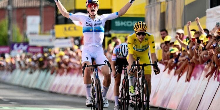 Vollering closes in on Tour de France lead with stage five win