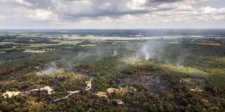 Natuurbrand in Limburgse Boschhuizerbergen toch weer opgelaaid