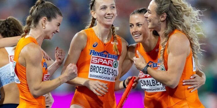Estafettevrouwen grijpen derde EK-goud op rij op 4×400 meter
