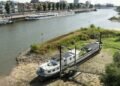 Dutch houseboat owners left high and dry by falling river levels