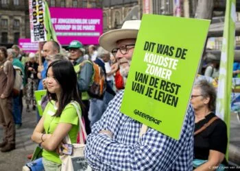 Dam stroomt vol met deelnemers klimaatmars