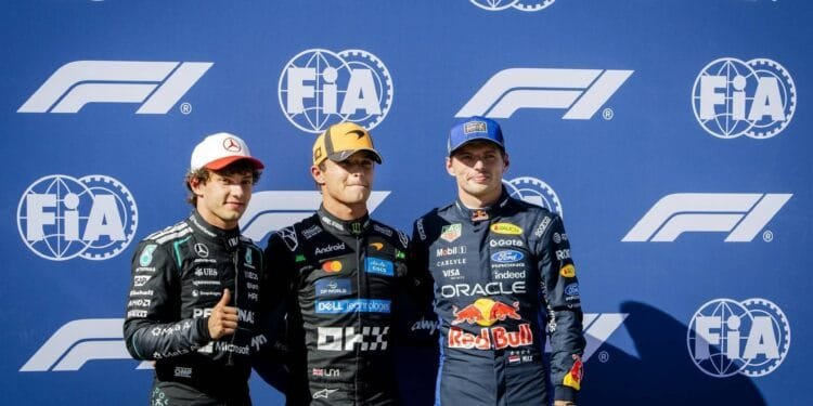 Norris op poleposition in Madrid, Verstappen op derde plek