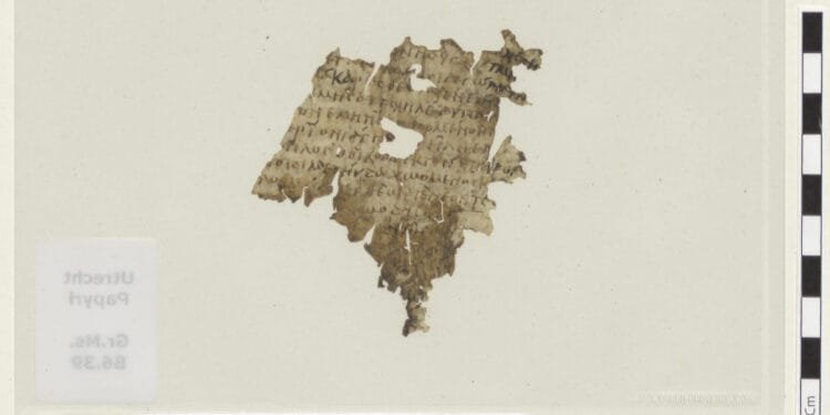 Scrap of 1700-year-old copy of The Odyssey washes up in Utrecht