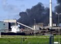 Zeer grote brand op het terrein van Tata Steel