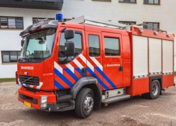 Fire fighters investigating a gas leak turn out to be the cause
