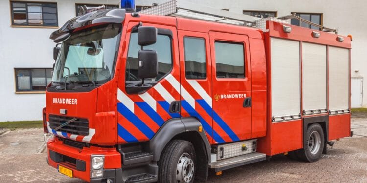Fire fighters investigating a gas leak turn out to be the cause